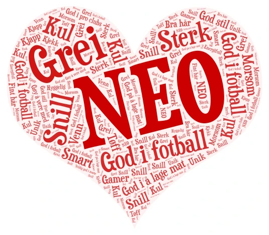 Neo word cloud art