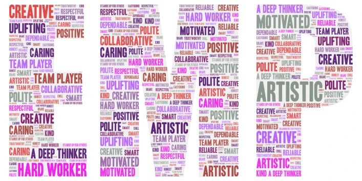 Elsa word cloud art