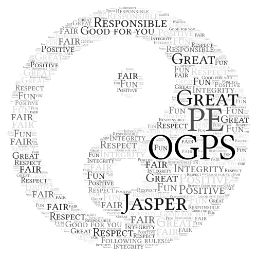 Yingyang word cloud art
