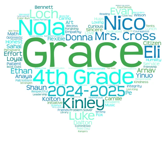 2024-2025 EOY- Grace word cloud art