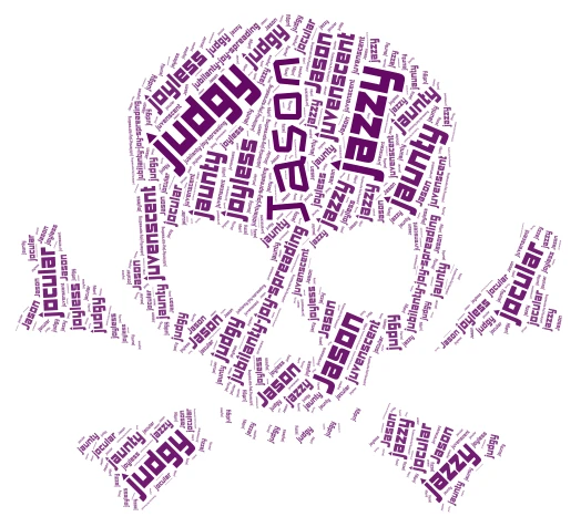 JASON word cloud art