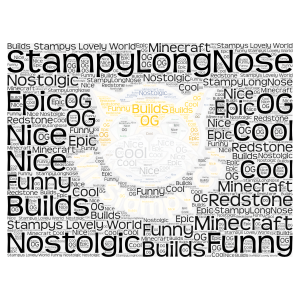 StampyLongNose word cloud art