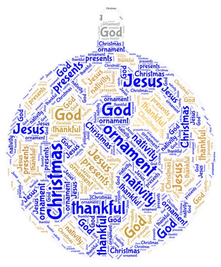 Christmas Orpiment word cloud art