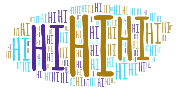 hi hihihihihhihi word cloud art