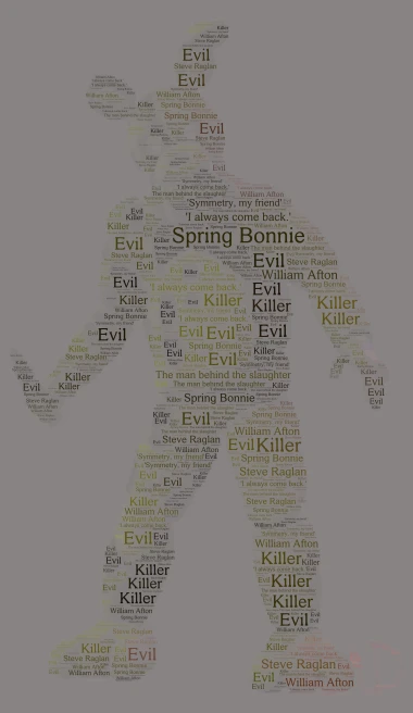 Spring Bonnie word cloud art