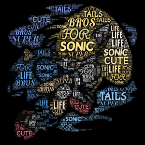 Too Cute Sontails Bros For LIfe word cloud art