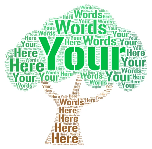 albero word cloud art