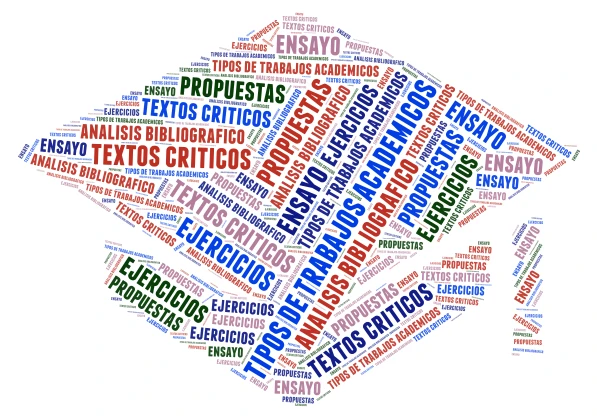 tipos de trabajos academicos word cloud art