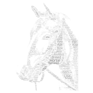  Art Horse word cloud art