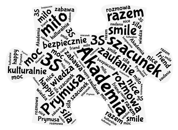 puzzle word cloud art
