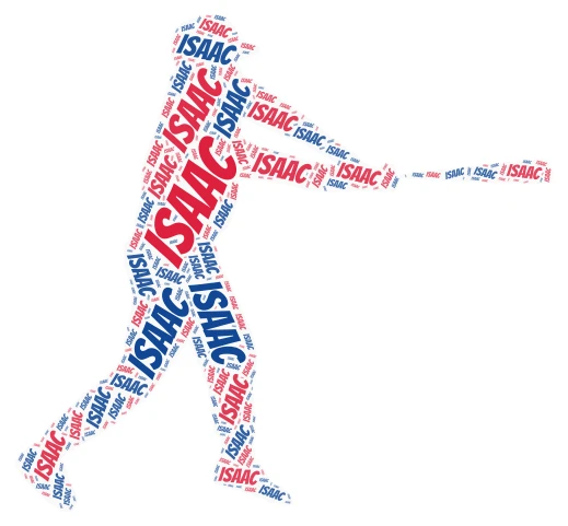Isaac word cloud art