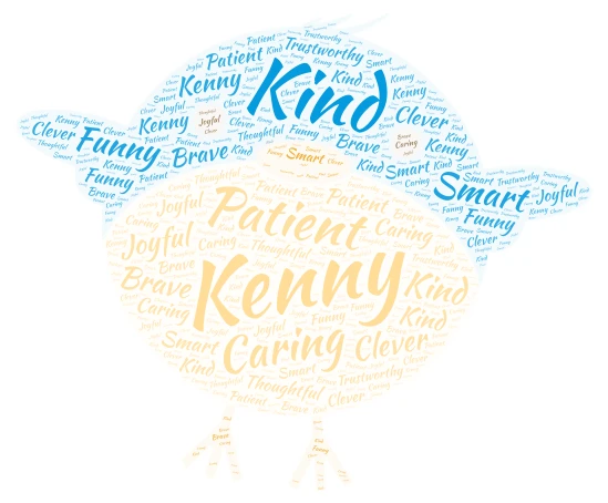 Word word cloud art