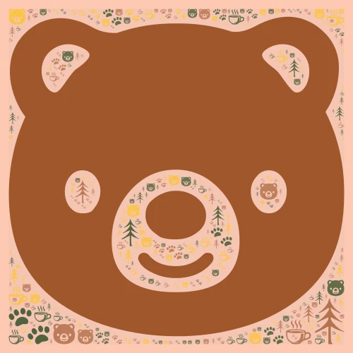 ~ 🐻☕︎🍪 Bear 🧺☕︎🧸~ word cloud art