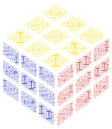 besteys for ever slay girl  word cloud art