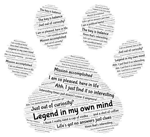 Helena 1 word cloud art