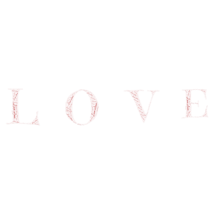 LOVE IS LOVE word cloud art