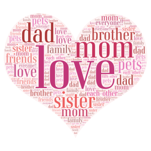  love one another! word cloud art