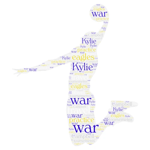 war eagles volleyball team word cloud art