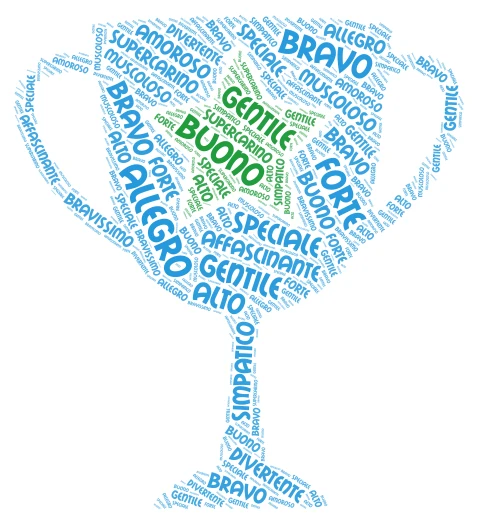 papà 5 word cloud art