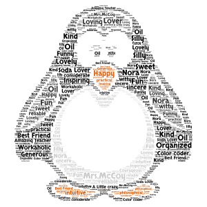 New penguin word cloud art