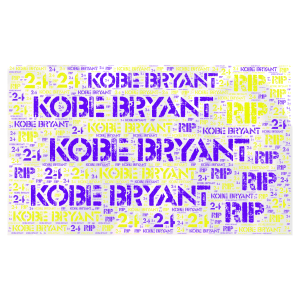 RIP Kobe Bryant #24 word cloud art