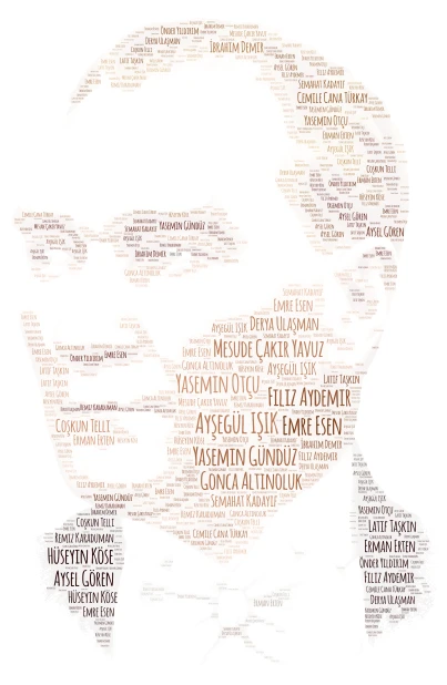 atatürk word cloud art