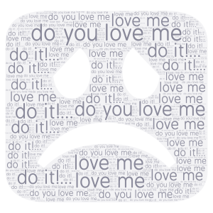 WHAT about me? word cloud art