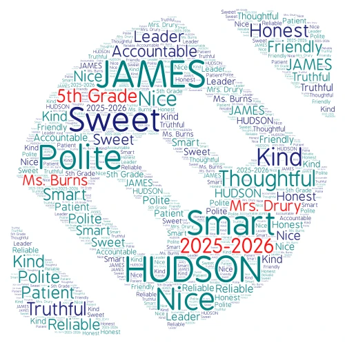 Hudson word cloud art