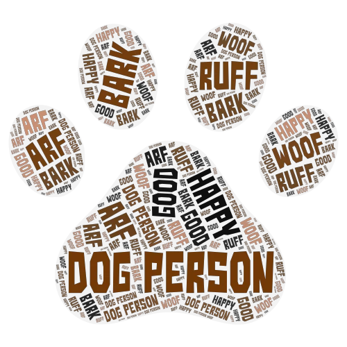 Dog Person word cloud art