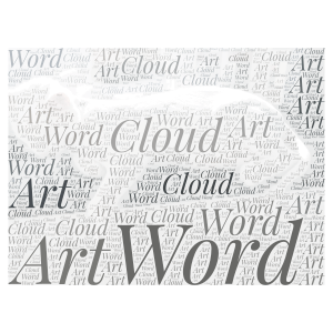 cat word cloud art