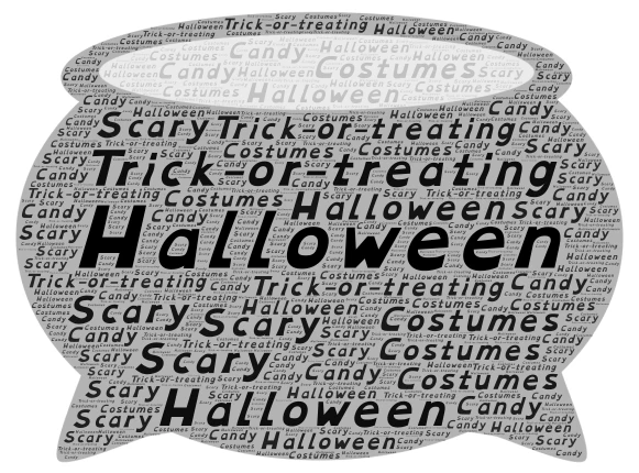 Halloween  word cloud art