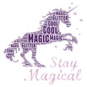 Stay Magical word cloud art