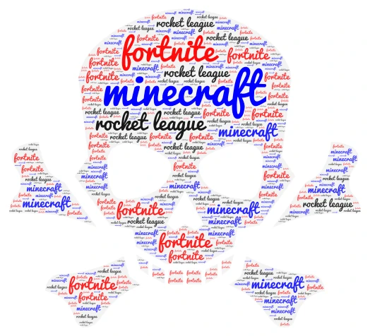 the skull word cloud art