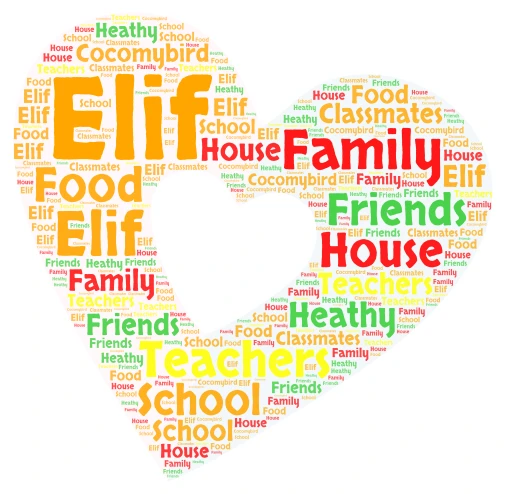2024 Word fall art word cloud art