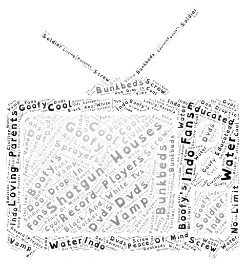 Growing Up word cloud art