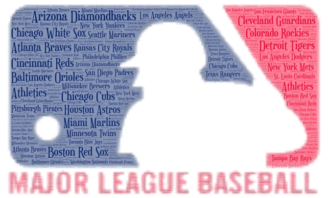 MLB Teams word cloud art
