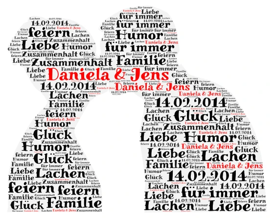 Daniela word cloud art