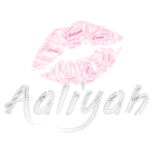 aaliyah word cloud art