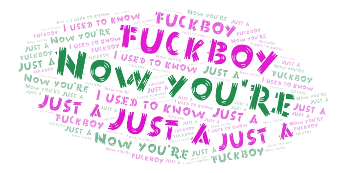 fb word cloud art