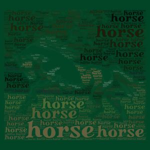 Horse1 word cloud art