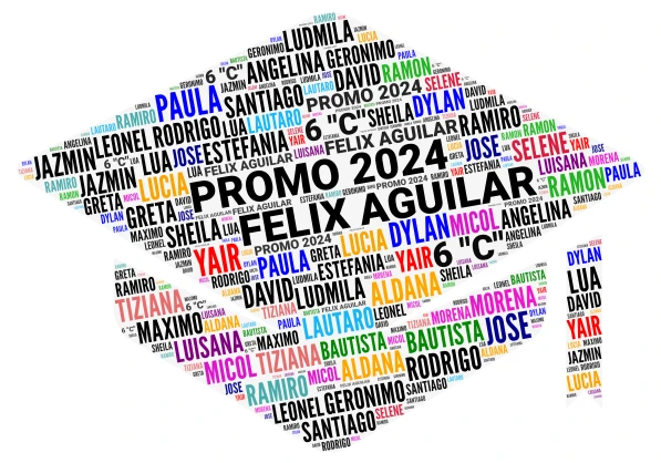 School Graduation Cap word cloud art