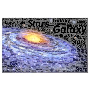 Our Space word cloud art