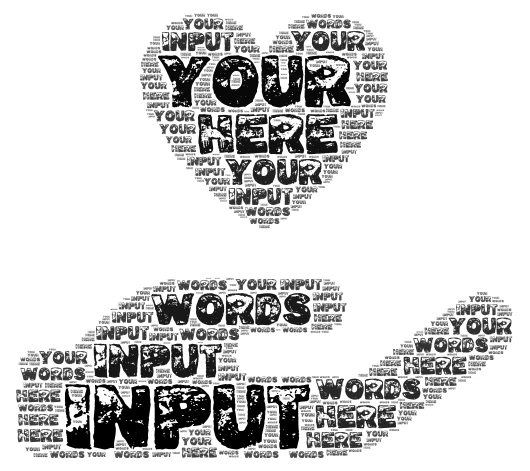 WA word cloud art