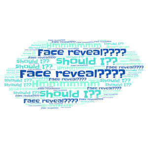 Face reveal????? word cloud art