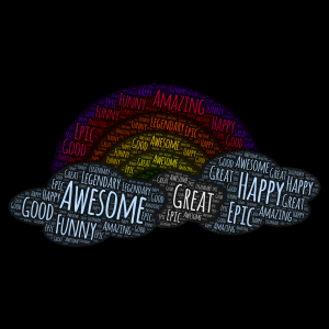 Happy ☺ word cloud art
