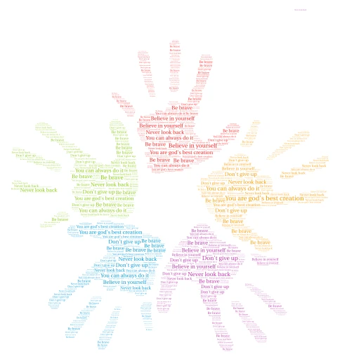 Pigyy word cloud art