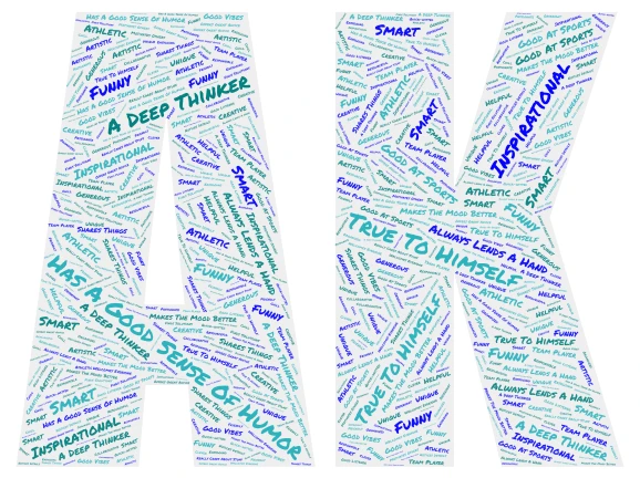 Alexander word cloud art