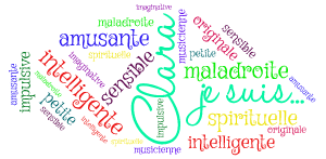 French Assignment word cloud art
