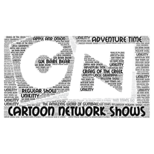 CARTOON NETWORK SHOWS (NOT ALL OF THEM)  word cloud art
