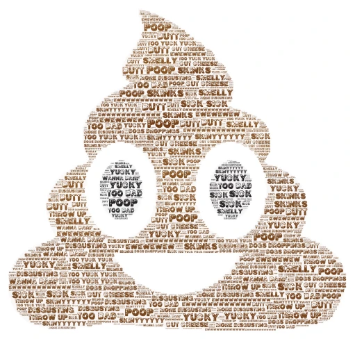 Poop…….. word cloud art